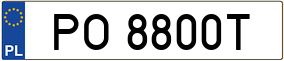 Trailer License Plate